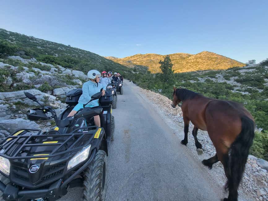 Quad tour to Biokovo Skywalk - A snack stop before the glass walkway