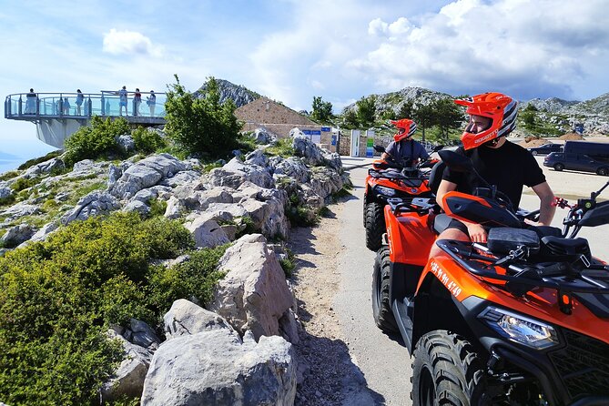 Quad Tour to skywalk biokovo Makarska by Amigos - Getting comfortable on the quad