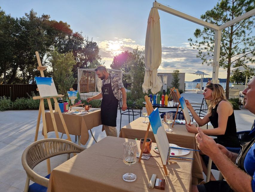 Rovinj: Artafera painting workshops - Paint, wine & more - The Rovinj setting, gallery or harbor expectation