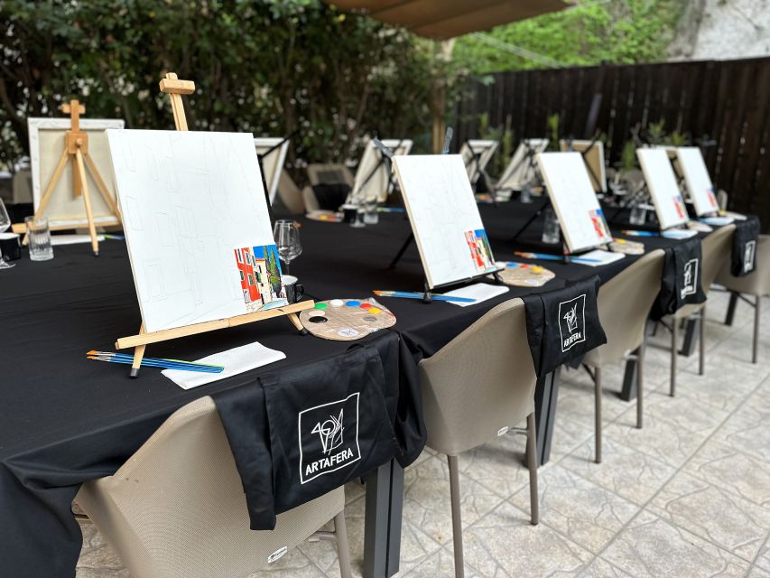Rovinj: Artafera painting workshops - Paint, wine & more - What happens during the 150-minute workshop