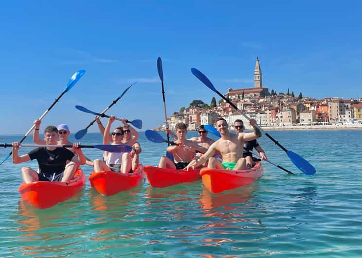 Rovinj: BUBA-KAYAK TOURS, snorkeling, cliff jupming&drinks - St. Catherine Island’s Beach Stop