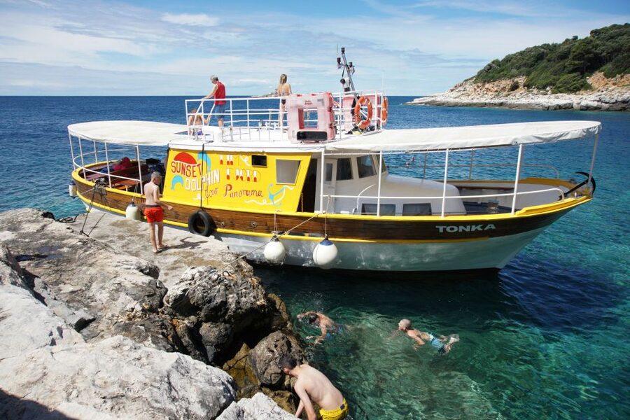 Rovinj Islands Boat Tour with Swimming - Dvije Sestrice is the short, active stop