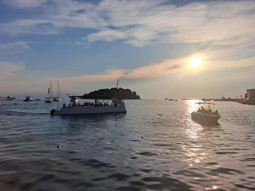 Rovinj: Sunset & dolphin group tours with Catamaran - Seeing Rovinj from the sea