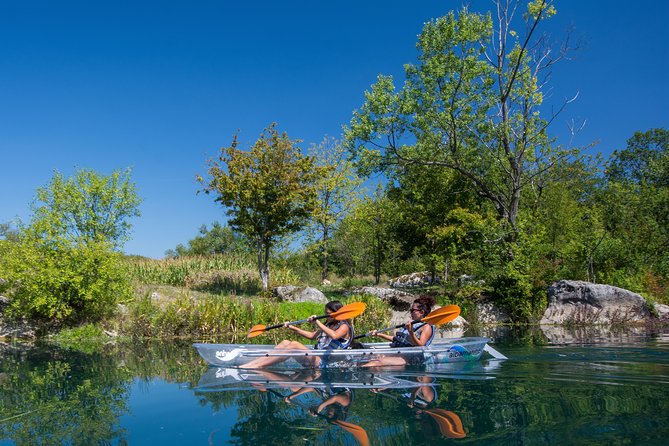 See through kayaks on Gacka river - Eight kilometers of slow water and quiet banks