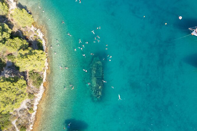 Slatine - Island Hopping Excursion (Trogir/Blue Lagoon/Shipwreck) - Blue Lagoon and Krknjasi Bay: the main swimming break