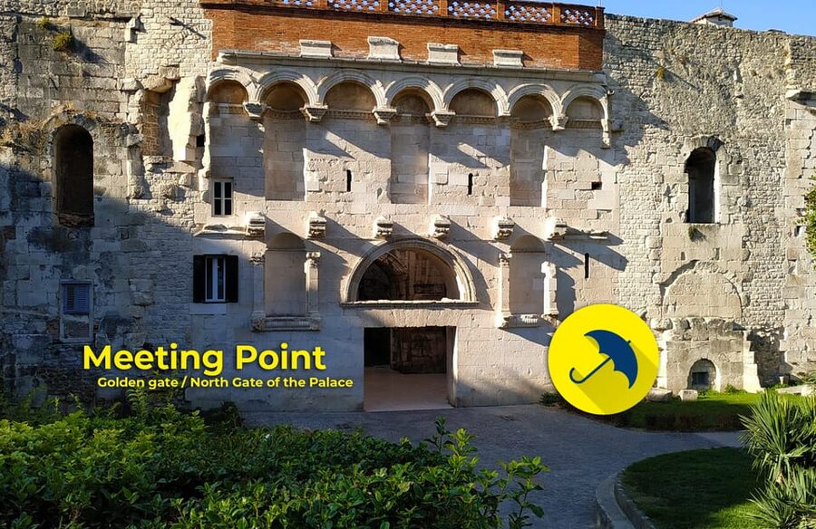 Split and Trogir Half Day Tour from Cruise Ships - Split’s Riva, People’s Square, and the city beyond Rome
