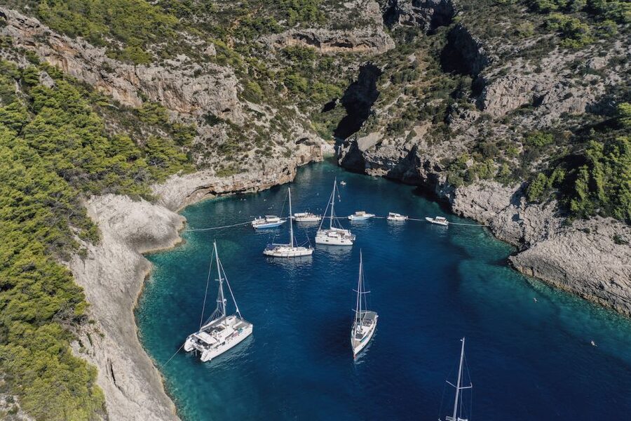 Split: Blue Cave and 5 Islands Tour - Budikovac, snorkeling, and the beach bar