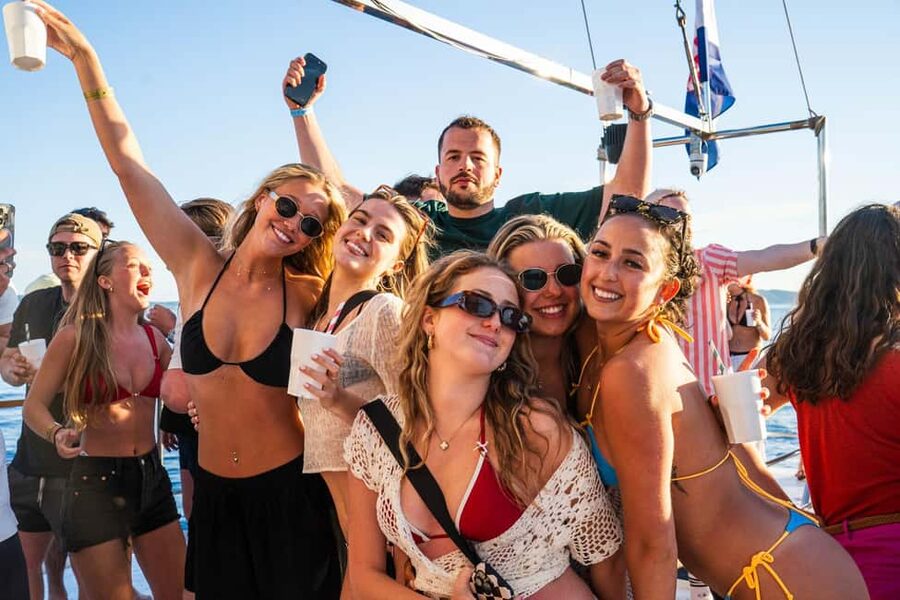 Split: Blue Lagoon Boat Party with Slide, Dj and After Party - Starting at Inbox Bar near the harbor