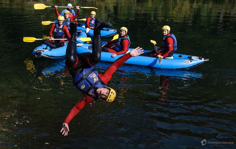 Split: Canoe Safari on the Cetina River - Calm water through the Cetina Canyon