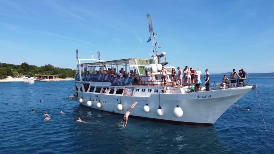 Split: Captain’s Boat Party – Blue Lagoon, DJ & Free Shots - Returning past Split’s famous beaches