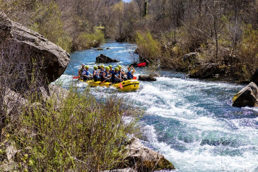 Split: Cetina River Whitewater Raft Trip with Pickup Option - Paddling through Class II to III rapids
