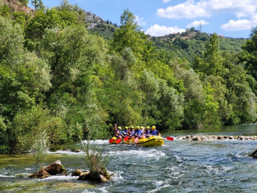 Split: Cetina River Whitewater Raft Trip with Pickup Option - Getting ready with the rafting team