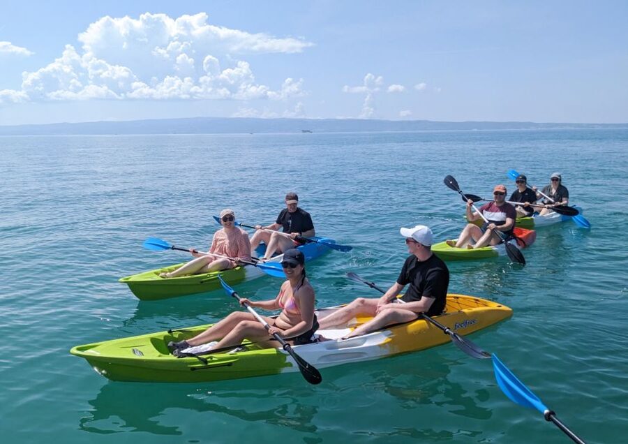 Split: Guided Kayak Adventure Tour - From Hotel Briig to Stobreč in about 20 minutes