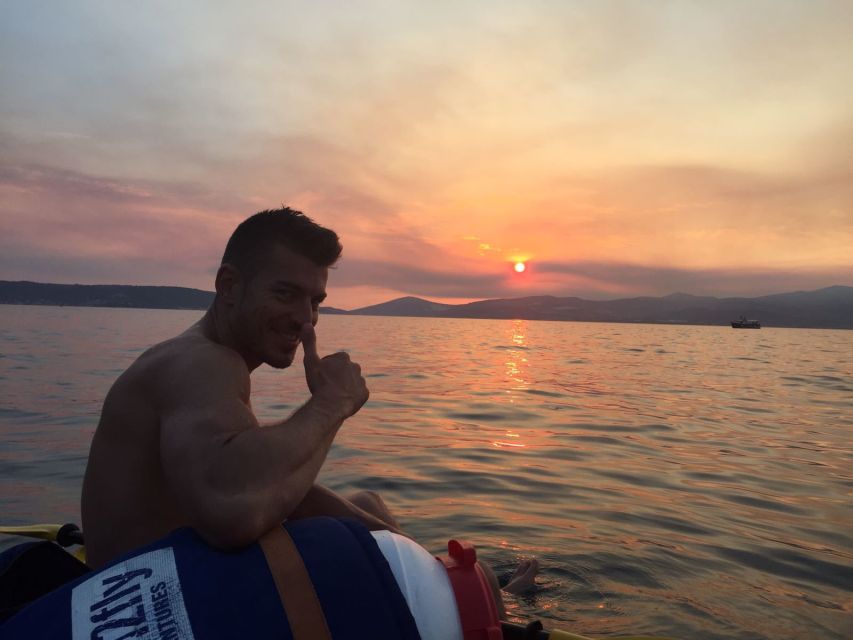 Split: Guided Sunset Sea Kayaking & Snorkeling Tour - Returning beneath the sunset