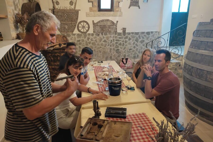 Split: Krka National Park Full-Day Tour with Wine Tasting - Walking the cascades at Skradinski Buk
