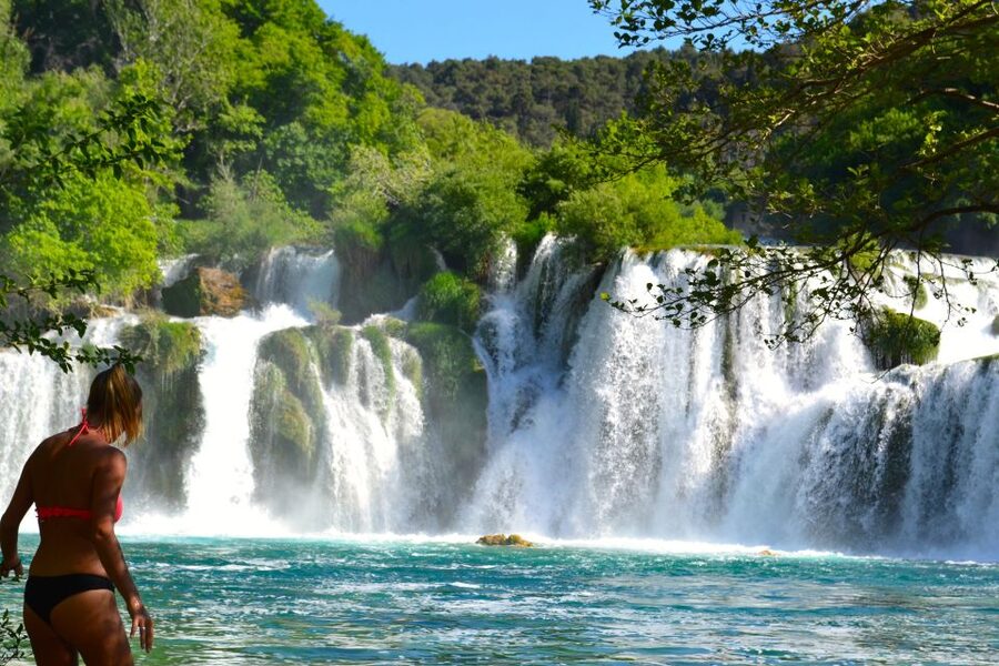 Split: Krka Waterfalls Guided Day Trip with Swim & Boat Tour - How the guide shapes the day