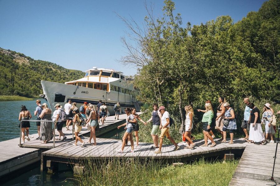 Split: Krka Waterfalls Tour, Boat Cruise, and Swimming - The ethno-village and Jaruga power plant