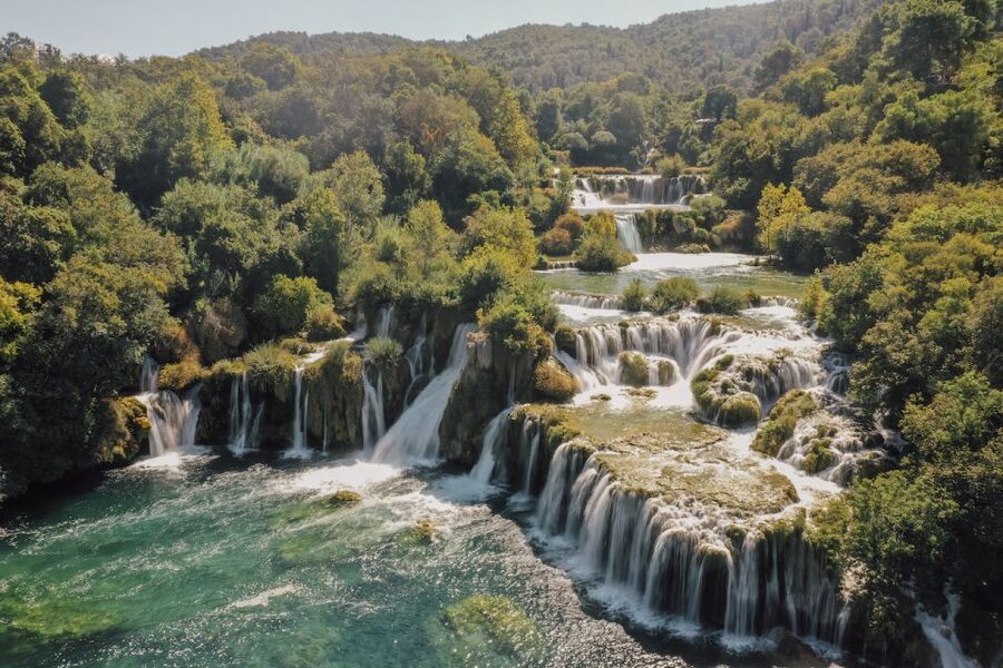 Split: Krka Waterfalls Tour, Boat Cruise, and Swimming - Two hours in Skradin