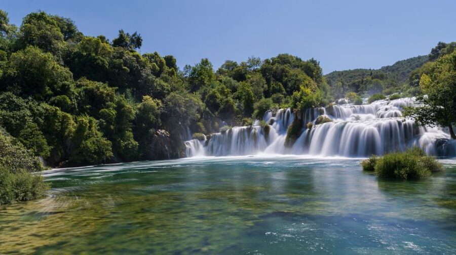 Split: Krka Waterfalls With Boat Cruise, Wine and Olive Oil - Old mills and Europe’s first hydroelectric power station