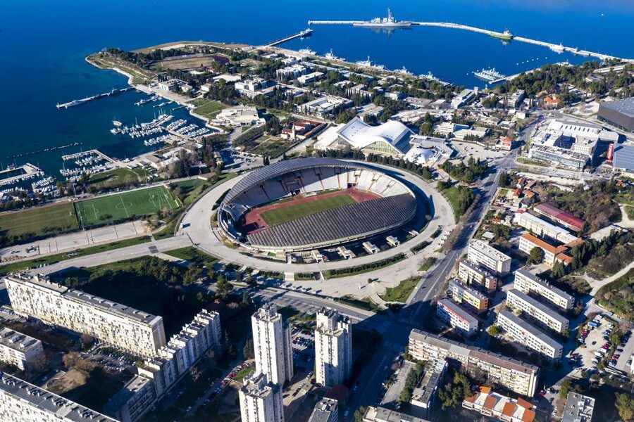 Split: Old Town Guided Bike Tour with Poljud Stadium - Sustipan Park and the First Big View