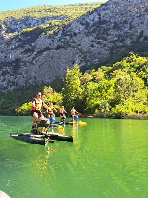 Split/Omiš: Cetina River Water Bike Safari - A pause for cold river swimming