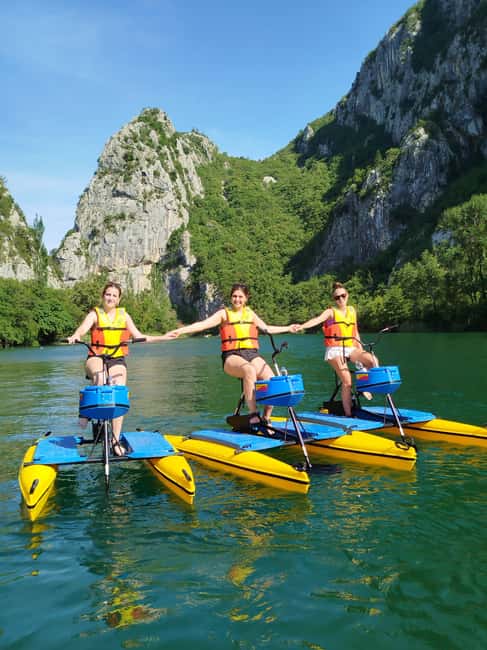 Split/Omiš: Cetina River Water Bike Safari - The bikes are easy to use, but not effortless