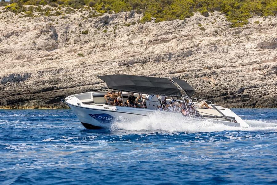 Split or Trogir: Blue Cave, Vis, and Hvar Speedboat Day Trip - Stiniva Cove: a scenic stop with limited access