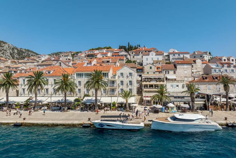 Split or Trogir: Blue Cave, Vis, and Hvar Speedboat Tour - Hvar Town gives the day a city finish