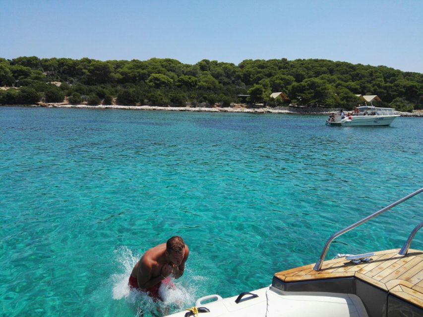 Split: Private Full Day Boat Trip to Blue Lagoon and Trogir - Morning water at Blue Lagoon