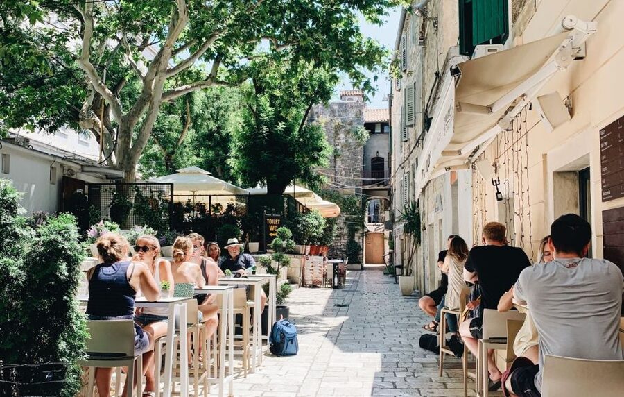 Split: Private Roman History & Market Tour - Finishing on the Riva
