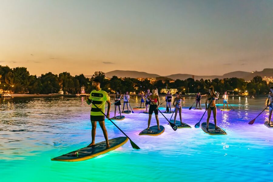 Split: Stand Up Paddleboard Night Glow Tour - Why the LED boards change the evening
