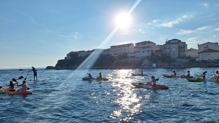 Split: Sunset Guided Kayaking Tour - Swimming and cliff jumping are optional, not the main event