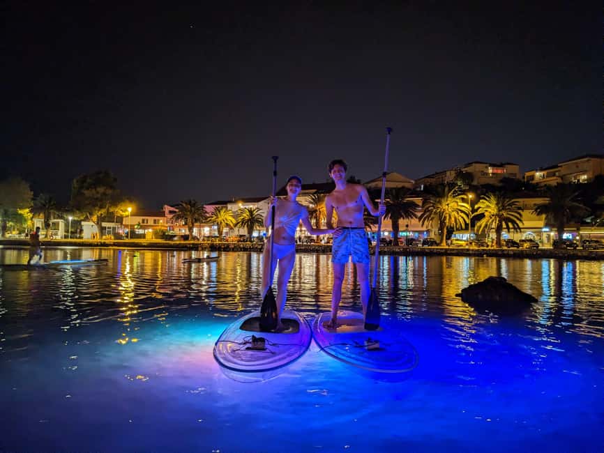Split: Transparent SUP night Glow tour - Sea first, then the Stobreč river
