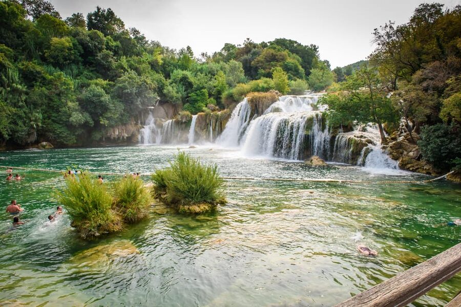 Split/Trogir: Krka National Park Day Trip & Boat to Skradin - Walking the wooden paths to Skradinski Buk