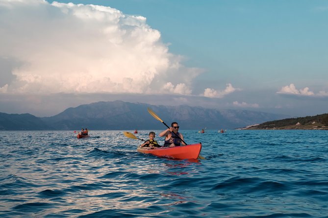 Sunset Kayaking - Paddling west along Brac’s coast