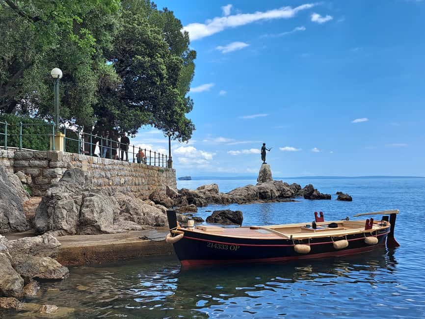 Sunset or Swim Ride Opatija on Madonnina Boat Tour - Starting in Opatija with Malvazija in hand