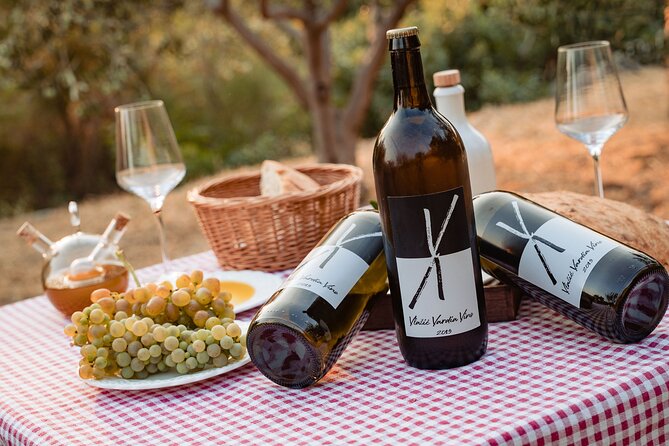 Sunset wine tasting in vineyard - What the experience does not provide