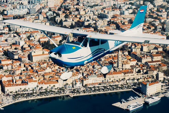 The Golden horn route - Panoramic flight over Golden horn from Island Brač - Leaving Brač Airport for the southern coast