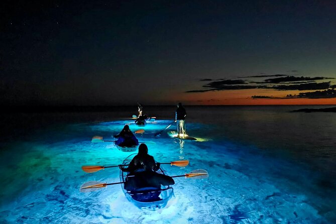 Transparent Kayak Night Glow Experience from Pula - Watching the Adriatic through the hull