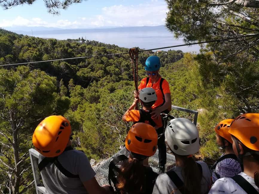 Tučepi: Zip Line Experience - The six-run format helps nervous beginners