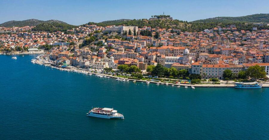Vodice: Krka Waterfalls National Park Boat Tour - St Anthony Channel and St Nicholas Fortress