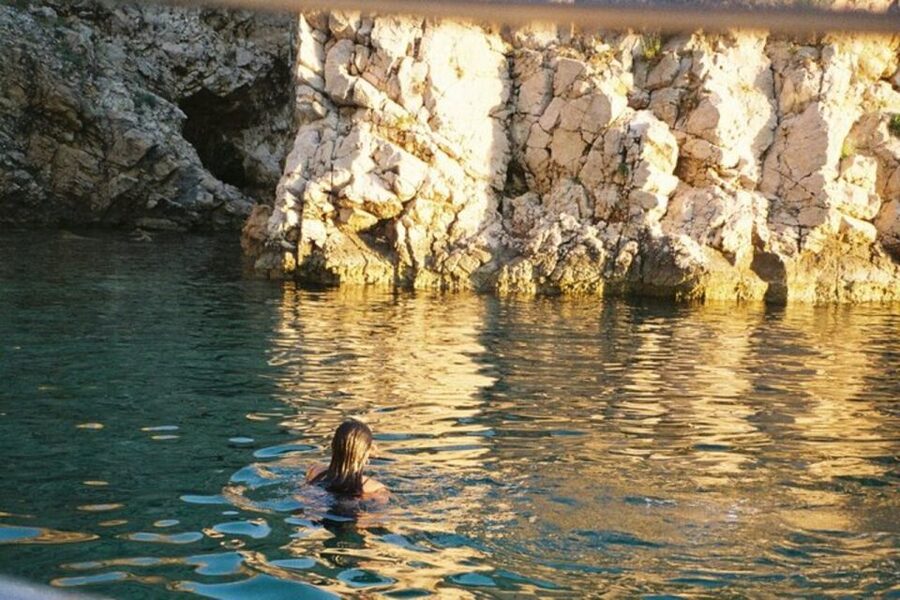Wild Bays of Krk Island: A private half day boat tour - Leaving Punat Harbour on the Orange Speedboat
