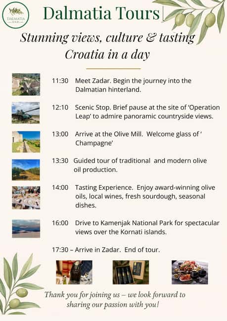 Zadar: Hinterland Hidden Treasures, Nature, History, Tasting - Why this Zadar half-day trip works