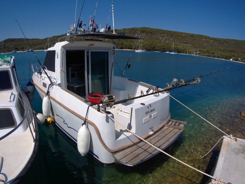 Zadar: Sunset Fishing Half-Day Guided Boat Trip - A three-hour stop for fishing, swimming, and views