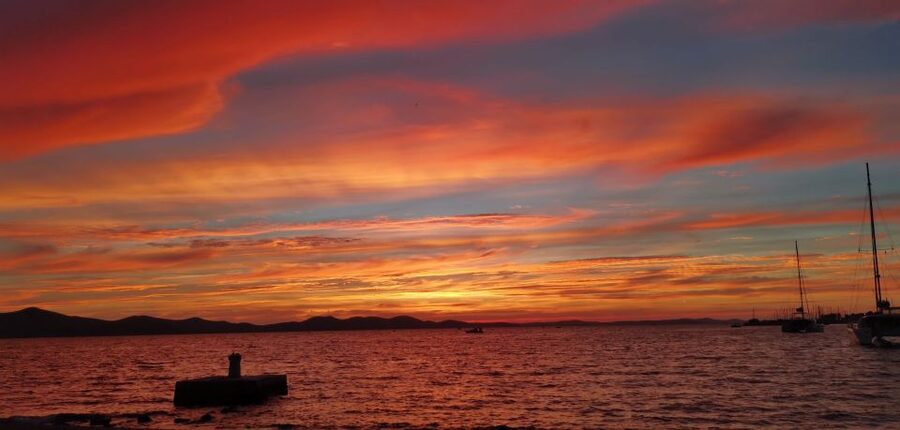 Zadar: Sunset & Nighttime Cruise with Sparkling Wine - Bridge lights and the quieter Jazine Bay section