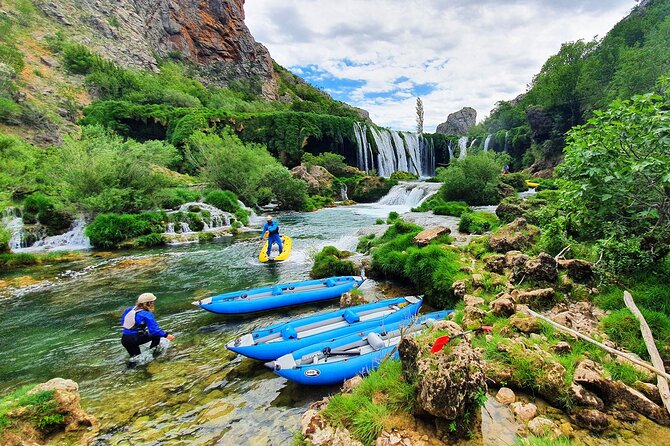 Zadar: Zrmanja River Kayaking, with optional transfer from Zadar - The final waterfall drop