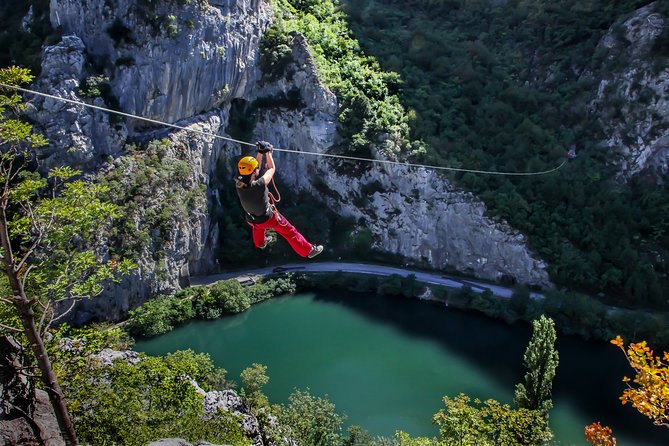 Zipline Croatia: Cetina Canyon Zipline Adventure from Omis - Eight lines, long flights, and canyon views