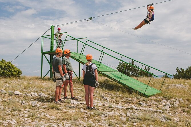 Zipline Experience Krk - The baby zipline makes the first run less intimidating
