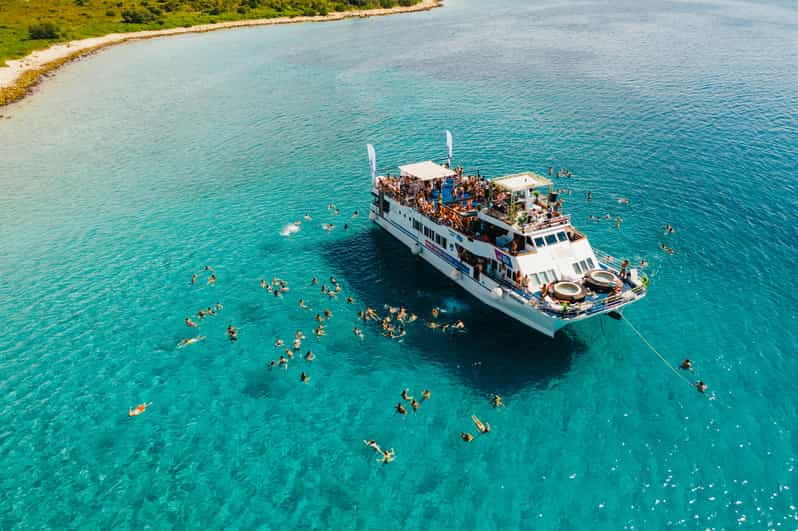 Zrce: Novalja Boat Party Booze Cruise - The 30-minute swim stop